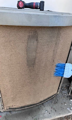 Professional AC condenser cleaning service