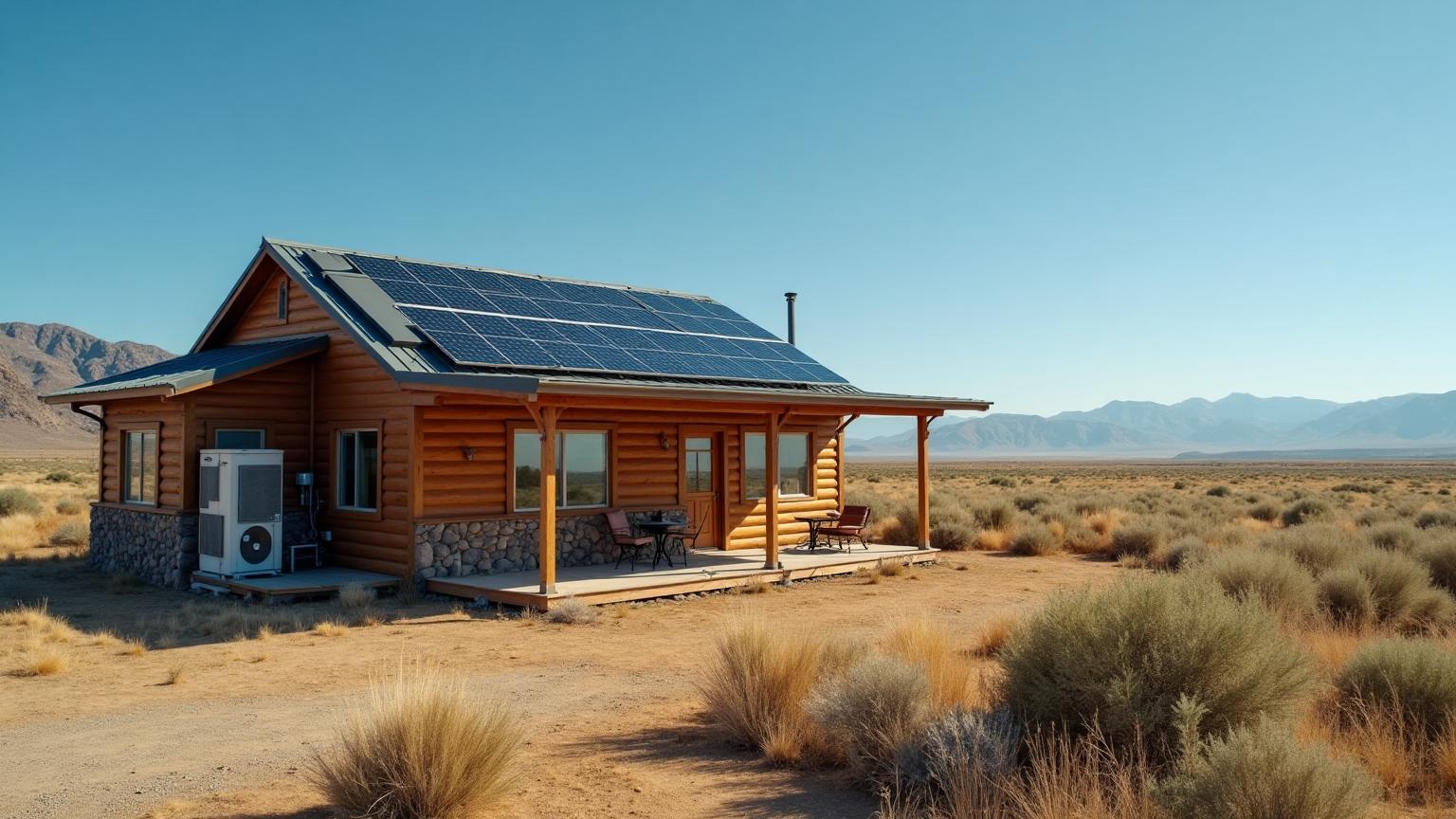 Remote off-grid property in Chemurgic area with solar panels and HVAC system